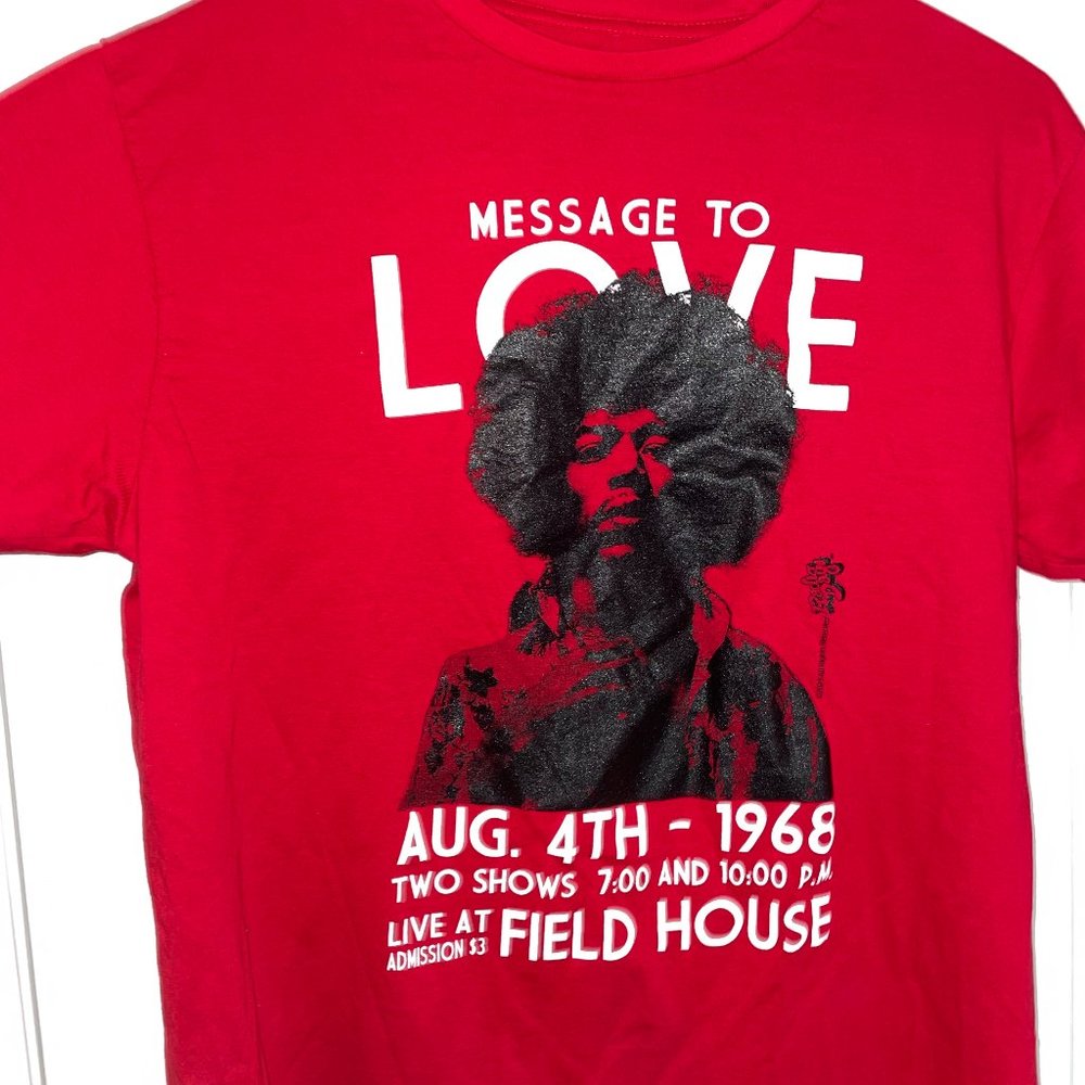 Jimi Hendrix Vintage Message To Love T-Shirt